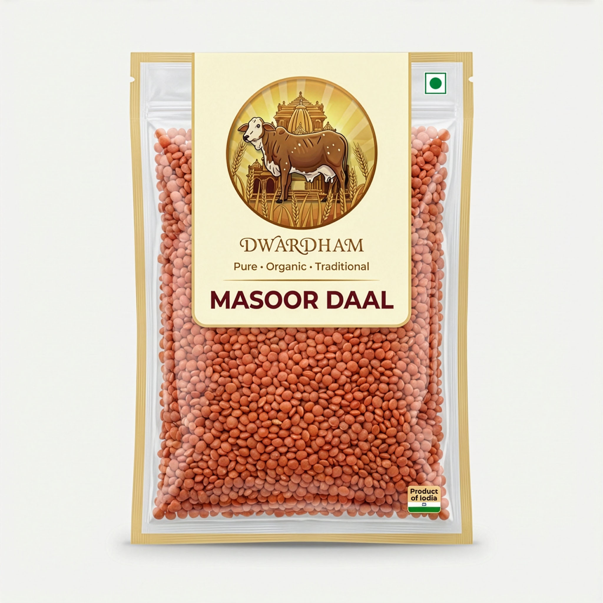 DwarDham Organic Masoor Dal